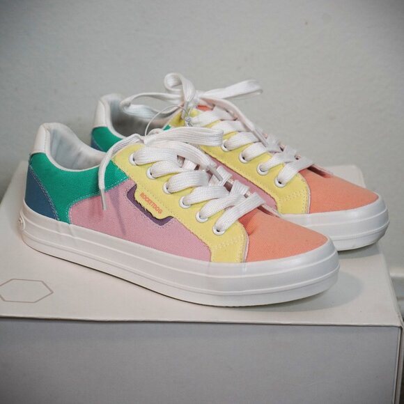 Rocket Dog Shoes - Rocket Dog Cheery Plush Foam Comfort Summer Sneaker Size 9 / Color Block Rainbow